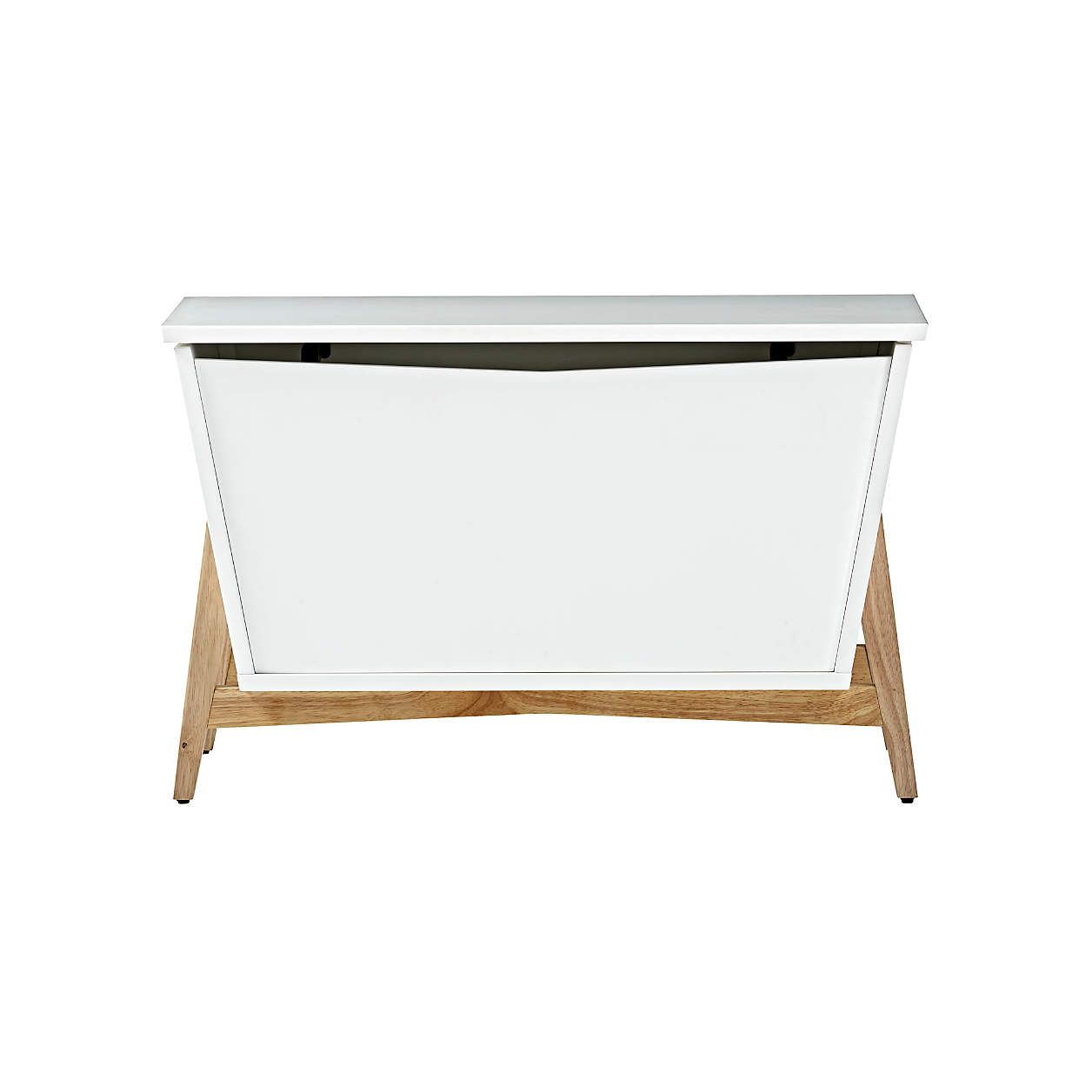 White/Natural Parkside Kids Toy Box + Reviews | Crate & Kids | Crate & Barrel