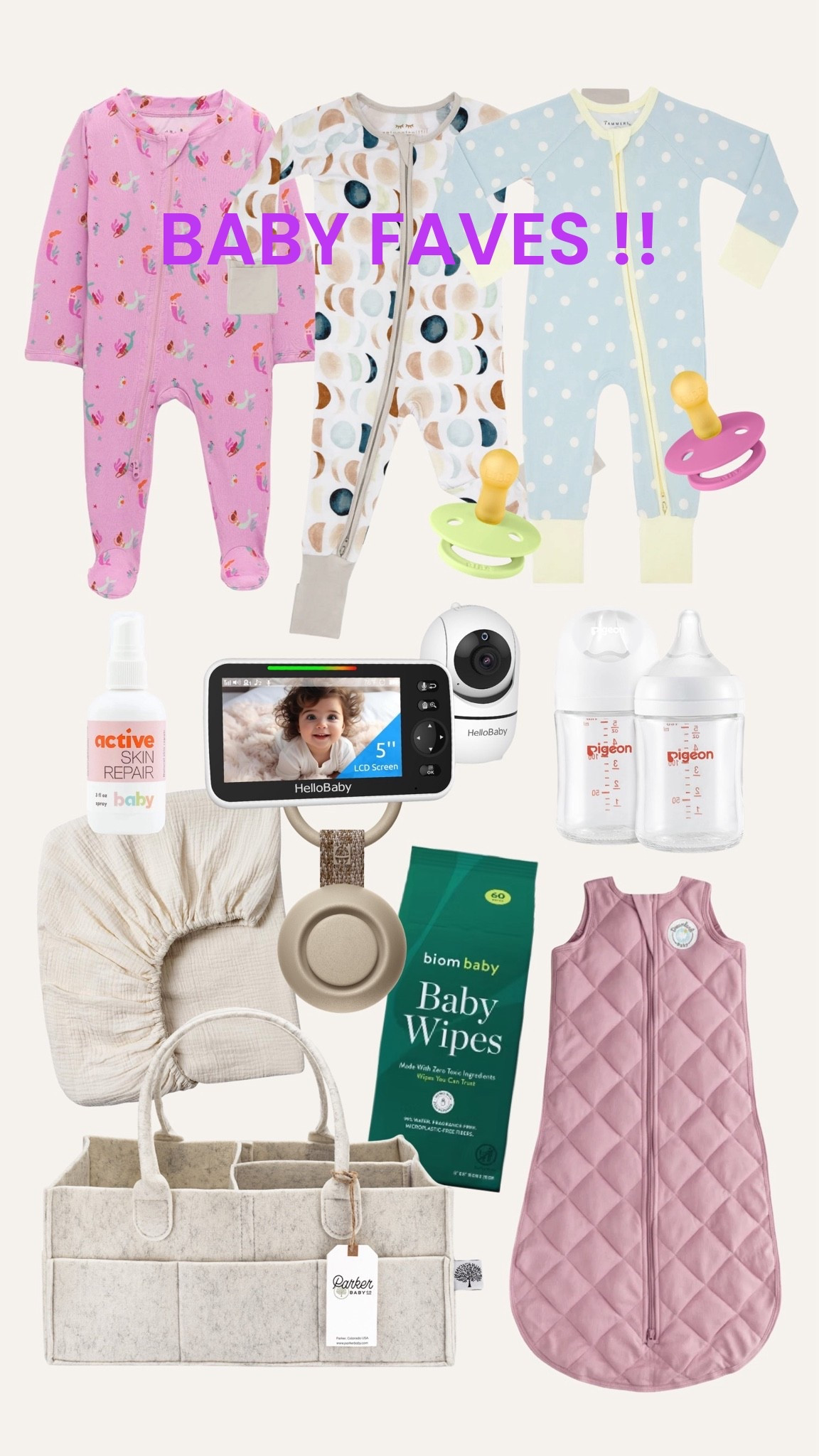 All of my newborn baby faves: onesies, bottles, no WiFi monitor, non toxic wipes, swaddle sleeper, cotton crib sheet, diaper rash spray!#newborn #babygirl #baby #onesie #hatchbaby #soundmachine #babybottle

#LTKmomlife #LTKBaby
