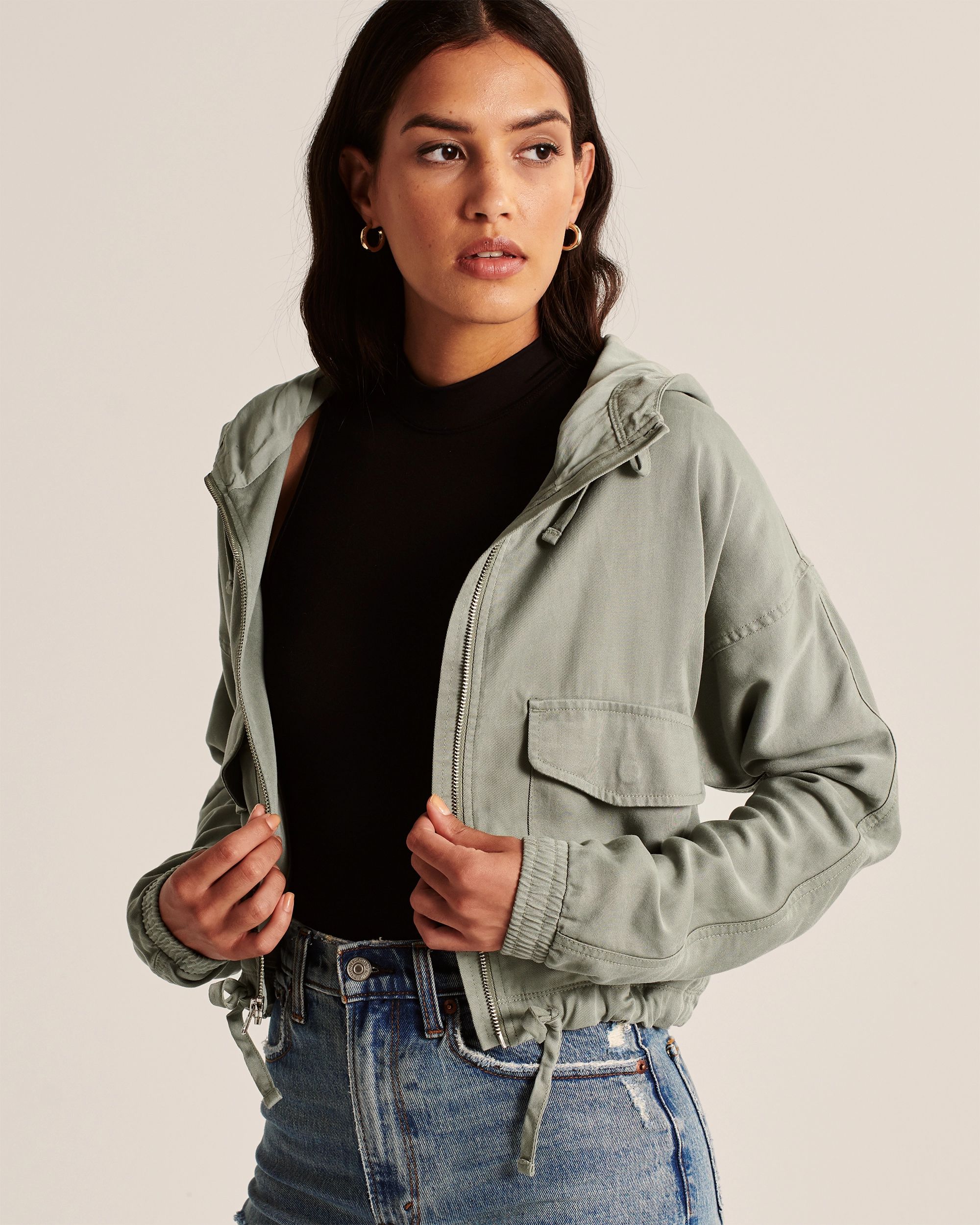 Women's Drapey Utility Jacket | Women's Coats & Jackets | Abercrombie.com | Abercrombie & Fitch (US)