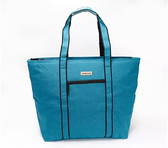 LocknLock XL Insulated Cooler Bag w/ Handles & Pocket | QVC