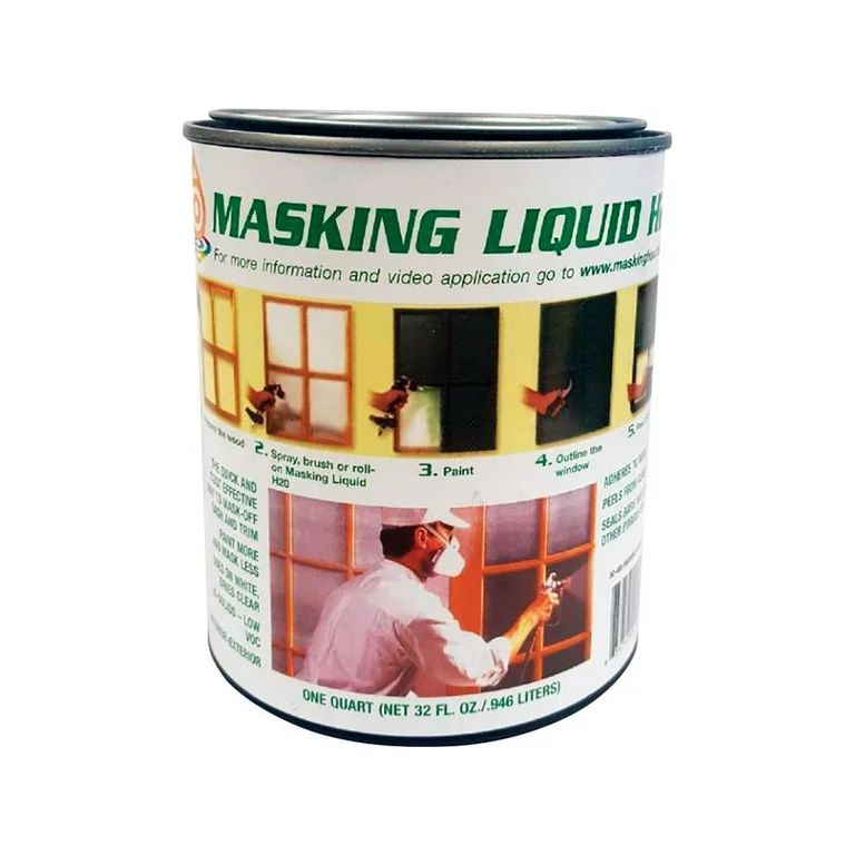 Associated Paint Clear Water-Based Acrylic Masking Liquid H2O 1 qt | Walmart (US)