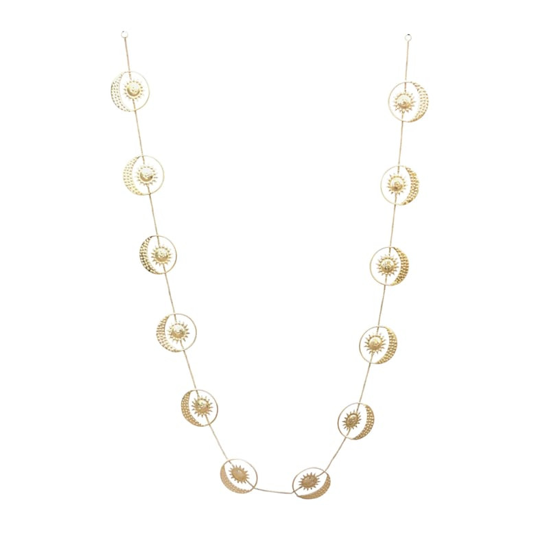 Gold Metal Sun & Stars Garland, 72" | At Home