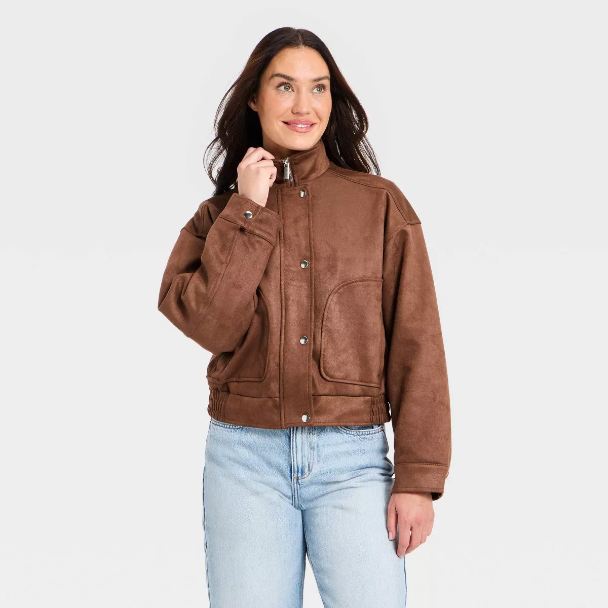 Women's Suede Fashion Jacket - Universal Thread™ Rust | Target