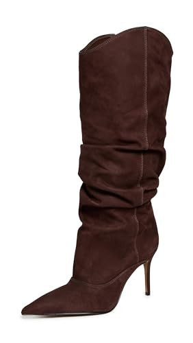 SCHUTZ Women's Maryana Up Slouch Boots, Root Brown, 9.5 Medium US | Amazon (US)