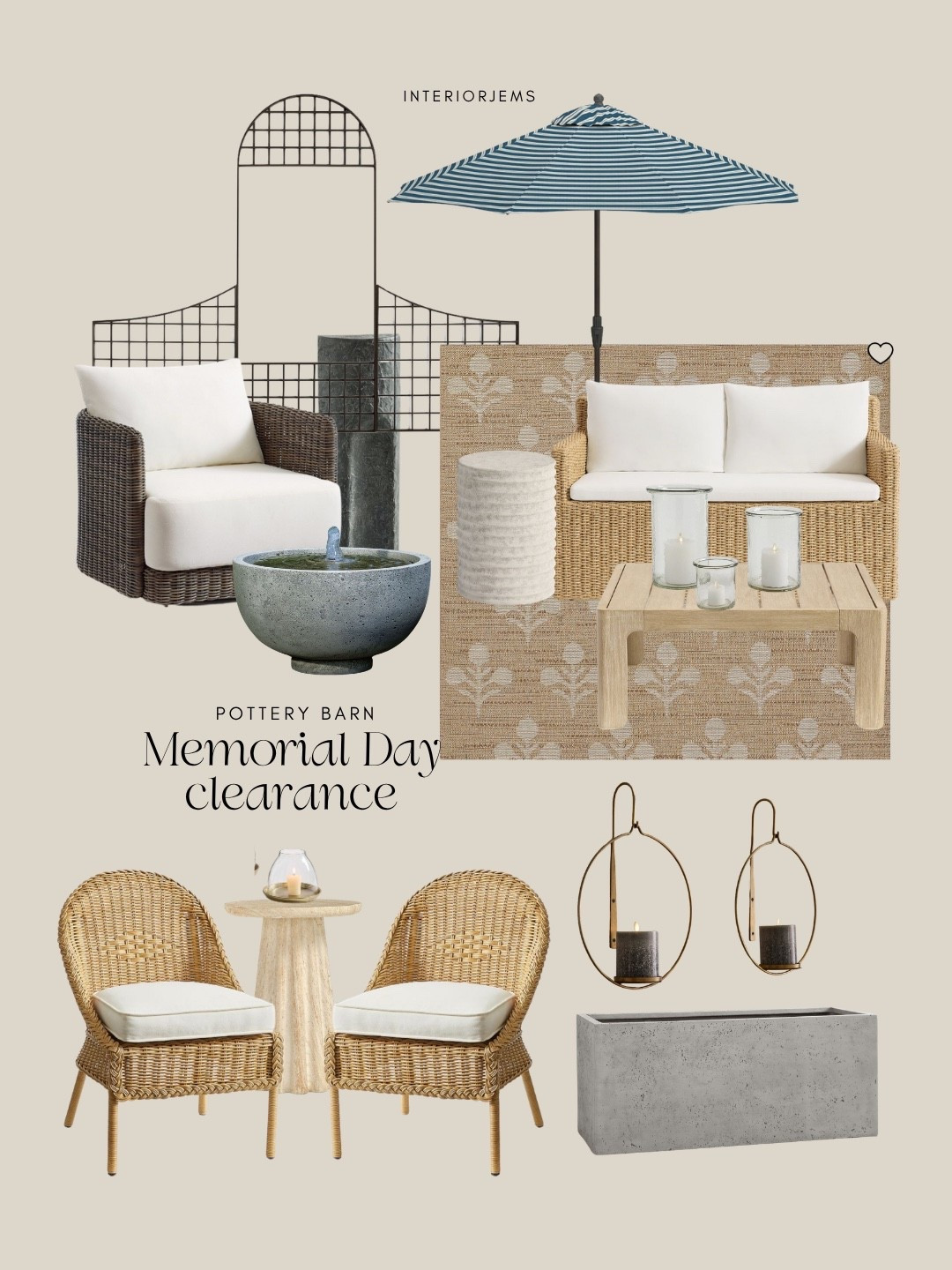 Pottery barn, Memorial Day clearance, grab it while it’s on sale outdoor dining chair, wicker, dining chair, floral, outdoor rug, loveseat, floor, planter, wicker chair, large, trellis, umbrella, outdoor accessories

#LTKHome