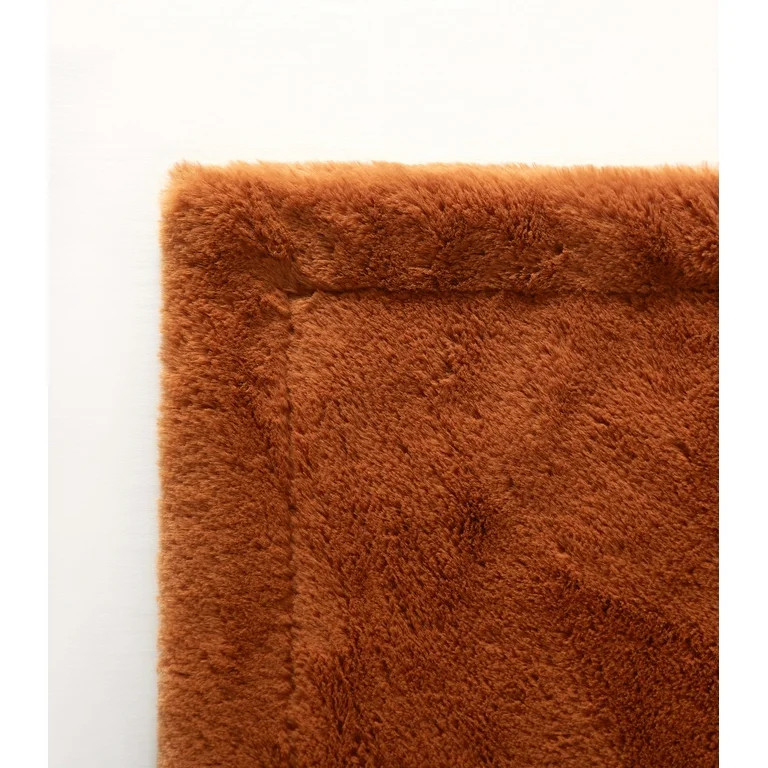 Cozy Haven Oversized Faux Fur Throw Blanket, Copper, 50" x 72" | Walmart (US)