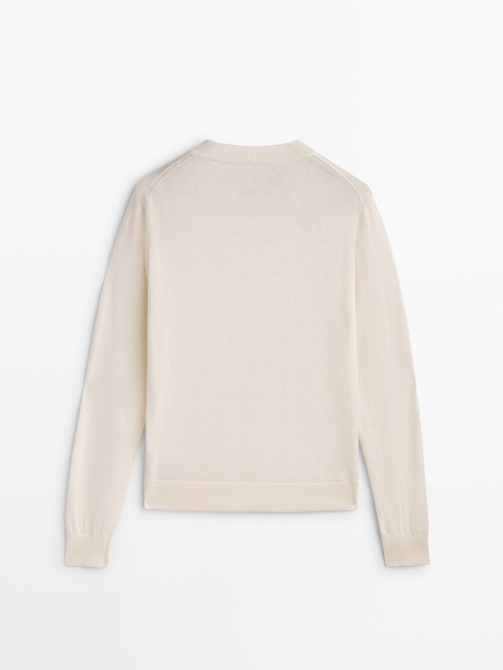 Wool and cashmere V-neck sweater | Massimo Dutti (US)