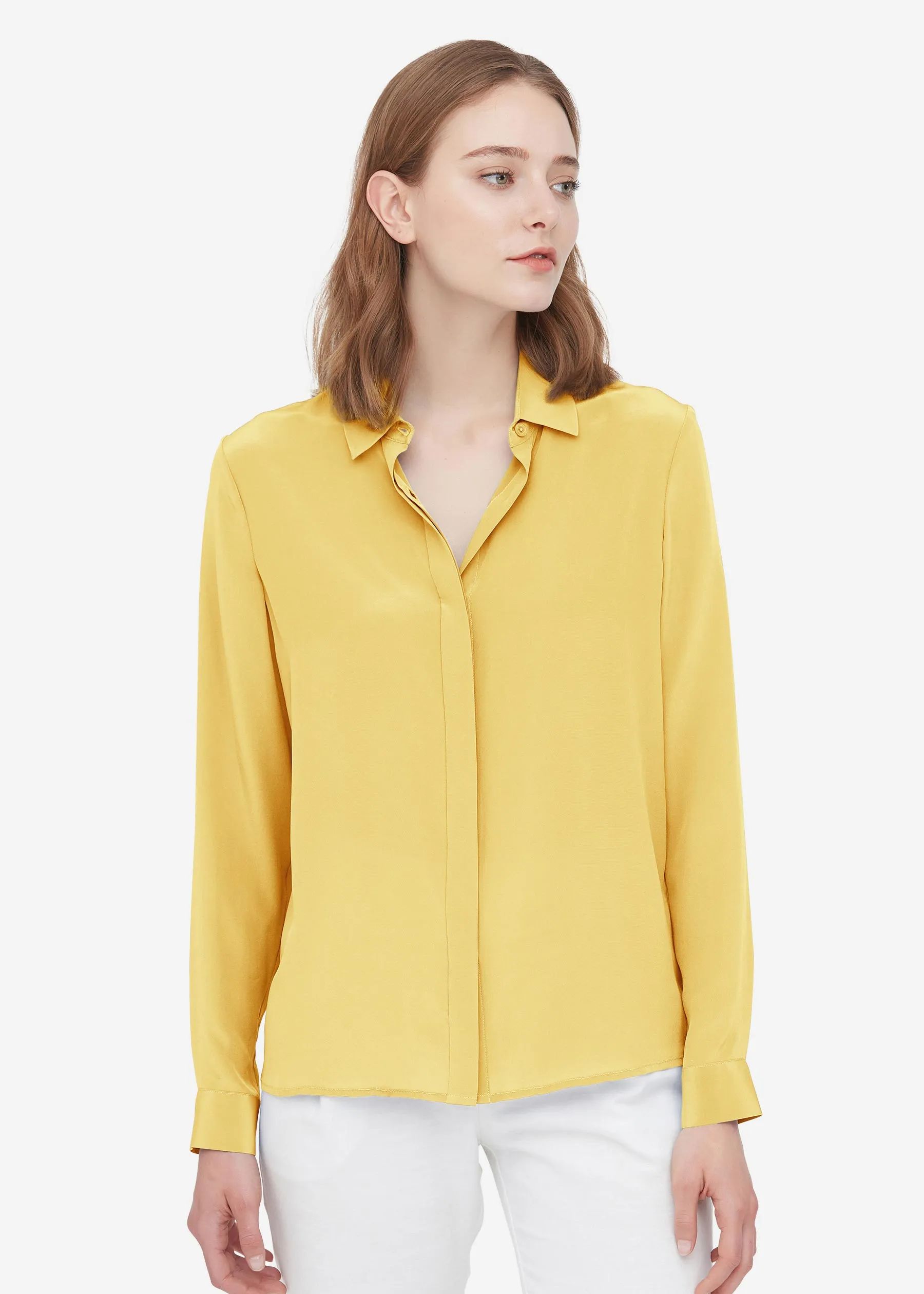 Long Sleeve Soft Versatile Silk Shirt | LilySilk