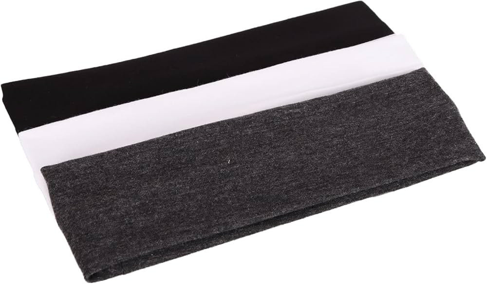 MapofBeauty 3 Pack Yoga Headbands Stretchy Cotton Head Band Hairwarp Sports Running Exercise Gym ... | Amazon (US)