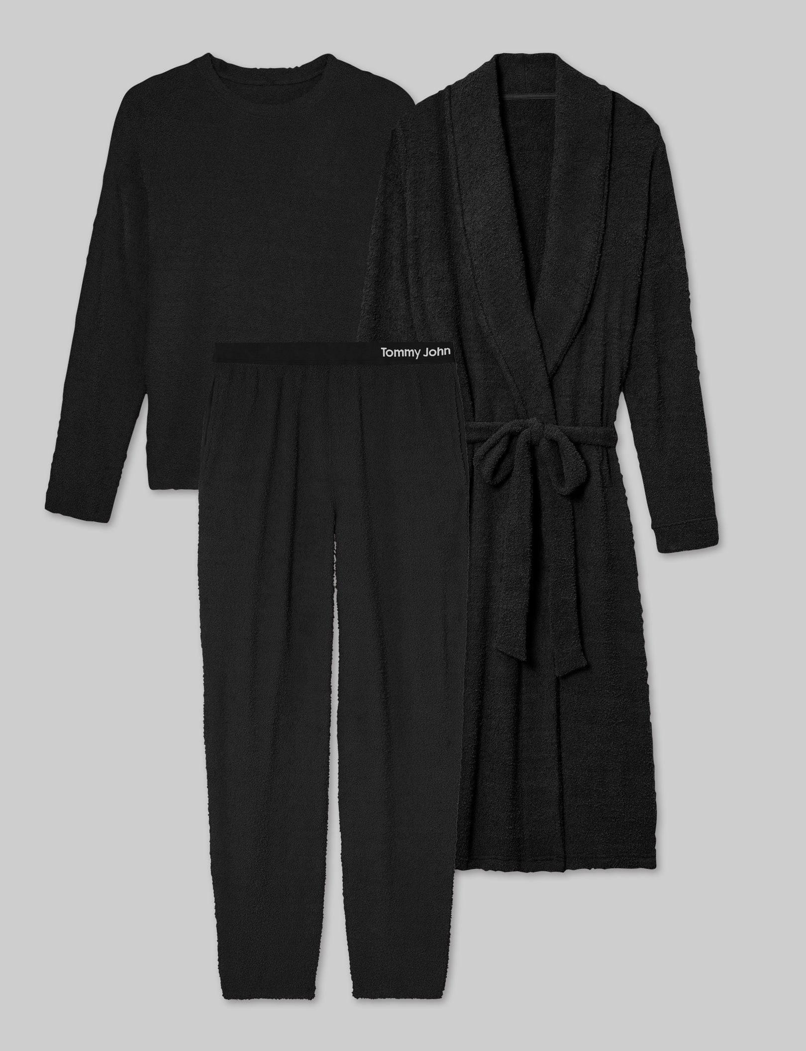 Women's Plush Crewneck Sweatshirt, Jogger & Robe Set | Tommy John