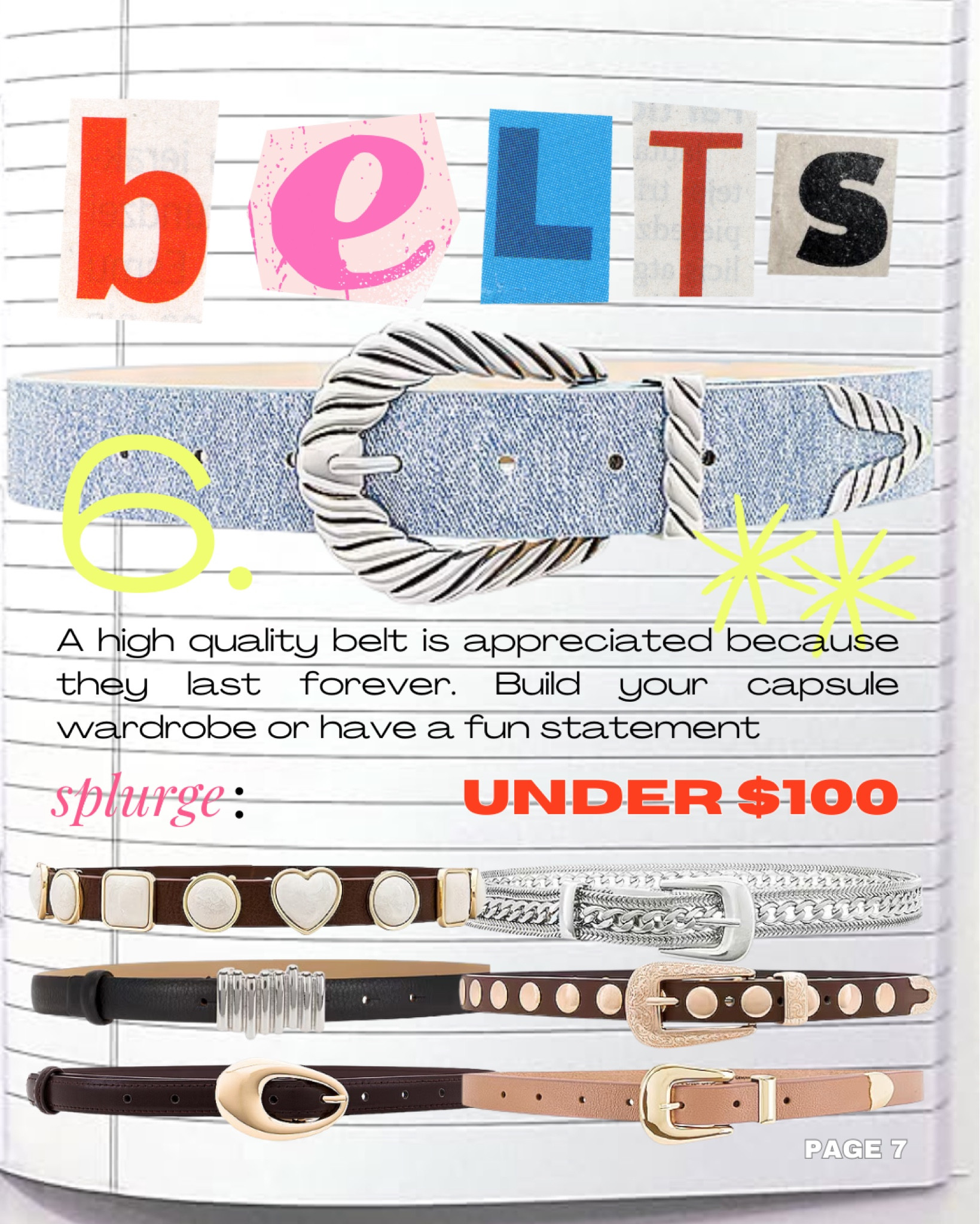 A high quality belt is always appreciated. They last forever and come in and out of style quite literally all the time 

#LTKGiftGuide #LTKStyleTip #LTKSeasonal