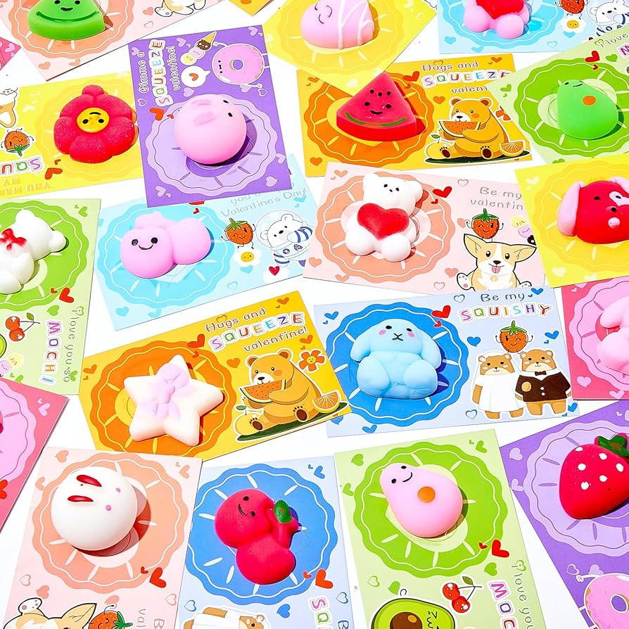 Ouheal Valentines Day Gifts for Kids- Valentines Day Cards for Kids School- Set of 32 Pack Kawaii... | Amazon (US)