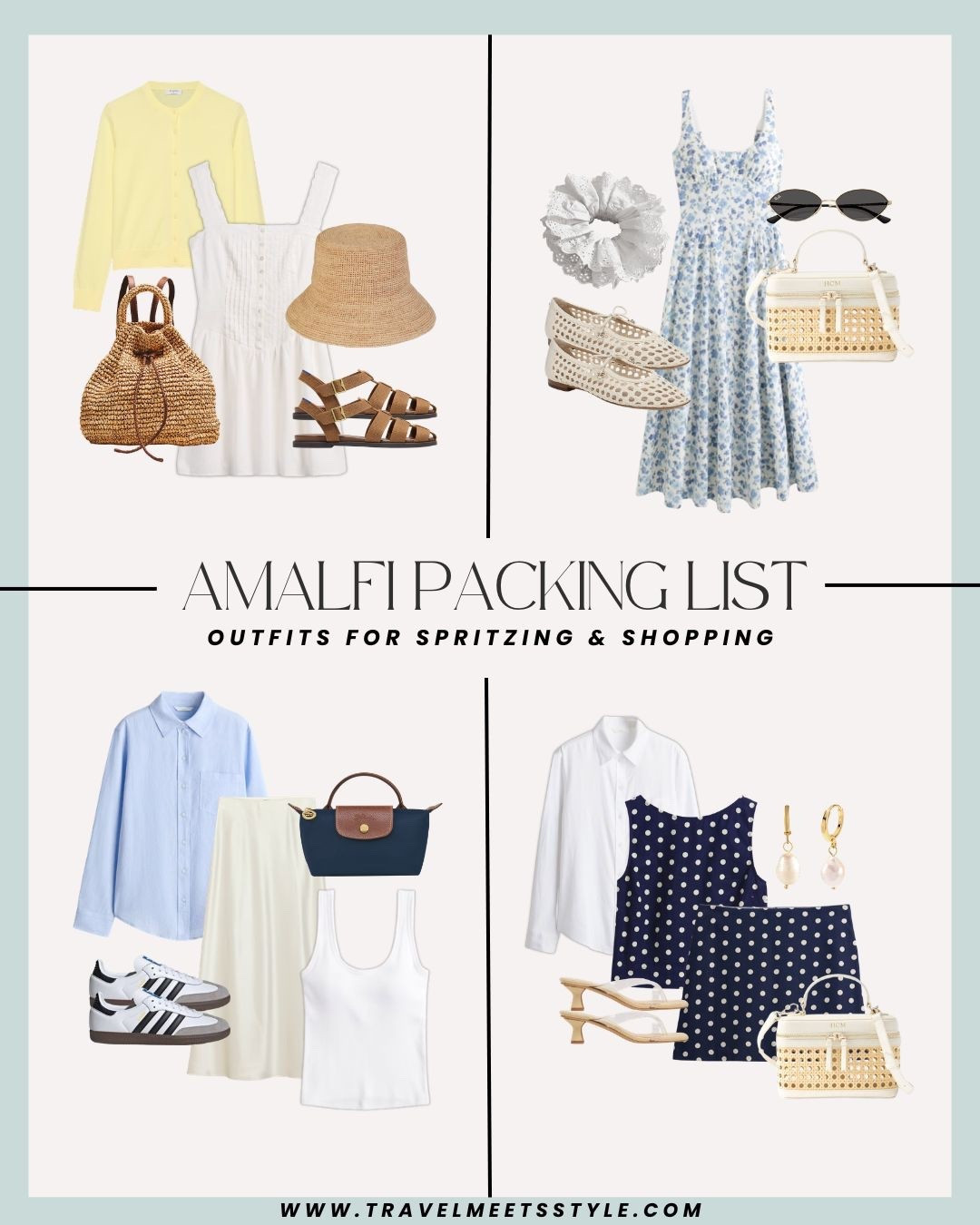 Headed to the Amalfi Coast and need some help packing? This is your destination for the ultimate Amalfi Coast packing list 🌊 Explore here for Italy outfit ideas for spritzing & shopping and visit travelmeetsstyle.com to read the full post ☀️

#LTKTravel
