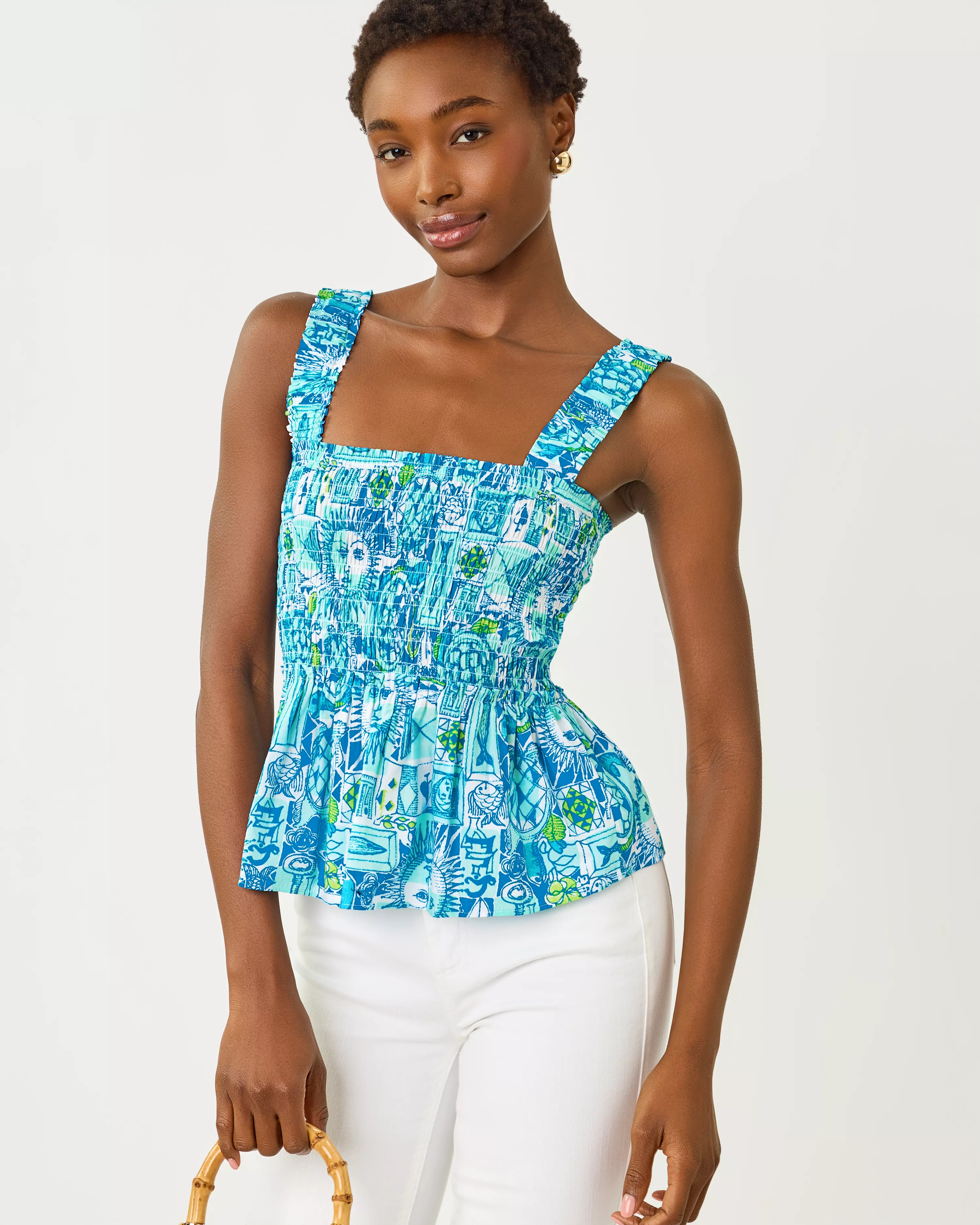 Hadly Smocked Top | Lilly Pulitzer