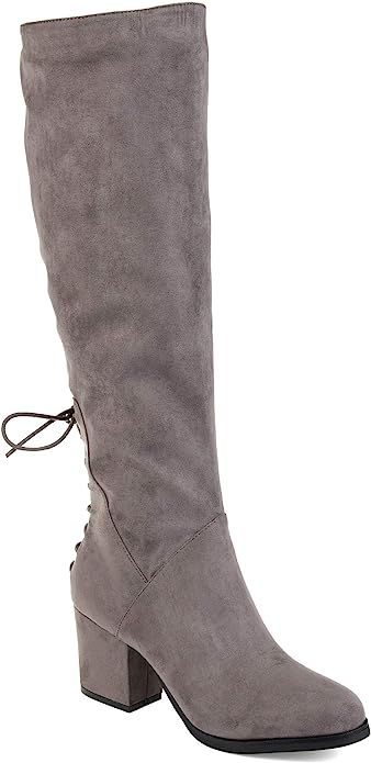 Journee Collection Womens Leeda Regular Wide Calf Extra Wide Calf Knee-high Boot | Amazon (US)