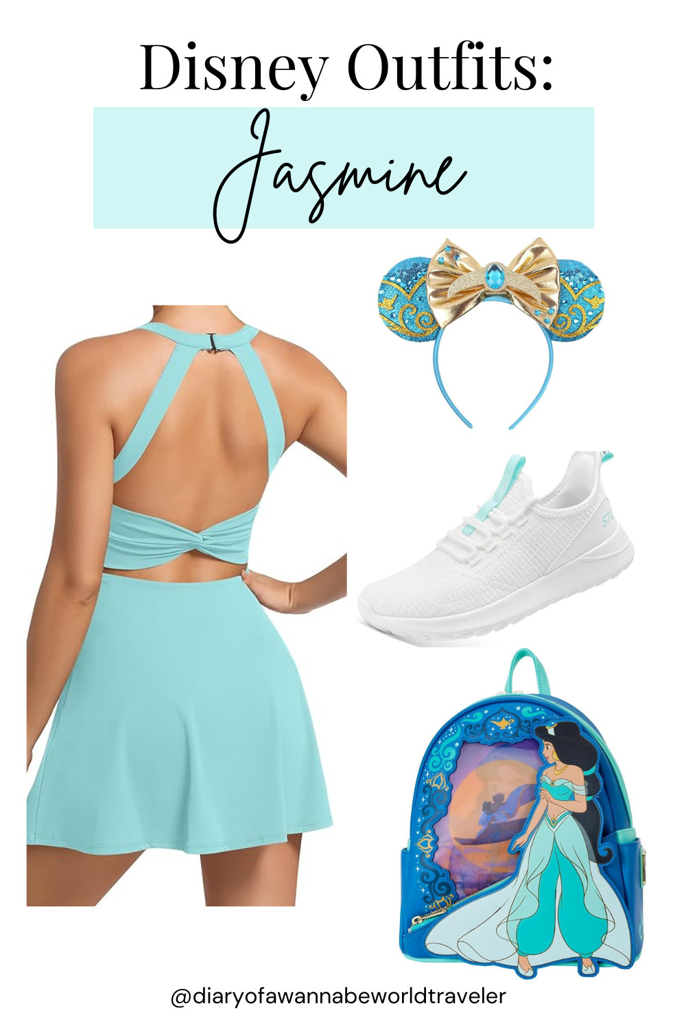 Ready to explore a whole new world in this Jasmine-inspired look 💙✨ Perfect for park days, character meet-and-greets, or adding a little magic to your everyday style. Tap to shop the full outfit + dreamy accessories!

Jasmine outfit, Aladdin Disneybound, Disney princess outfit, what to wear to Disney, Disney outfit ideas, Princess Jasmine look, theme park outfits, outfits for Disney World, magical Disney style, cute Disney outfits, fairytale fashion 

 #LTKSeasonal #LTKStyleTip #LTKTravel