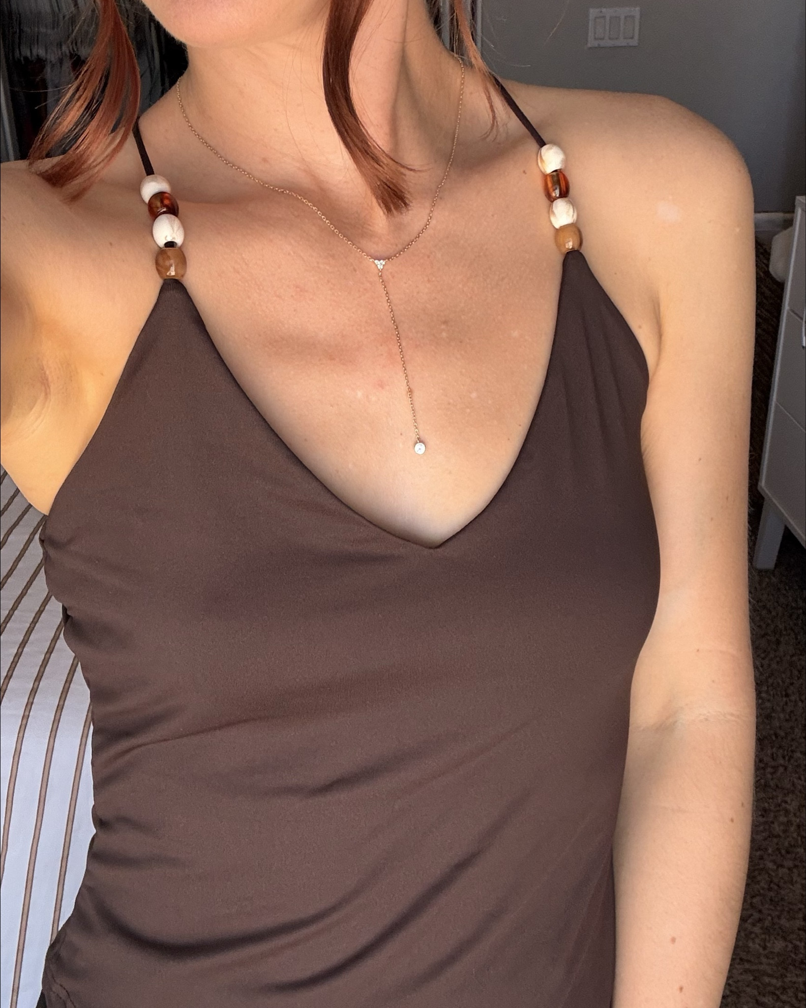 Size small in the Racerback tank top- double lined, cute boho beads on the straps, not too tight and a decent length- not cropped at all. 

Bracelets are TIGHT make sure you have a tiny hand to get these on and off!



#LTKSeasonal #LTKootd #LTKmomlife