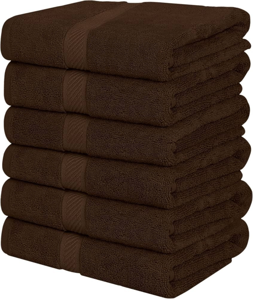 Utopia Towels 6 Pack Medium Bath Towel Set, 100% Ring Spun Cotton (24 x 48 Inches) Medium Lightwe... | Amazon (US)