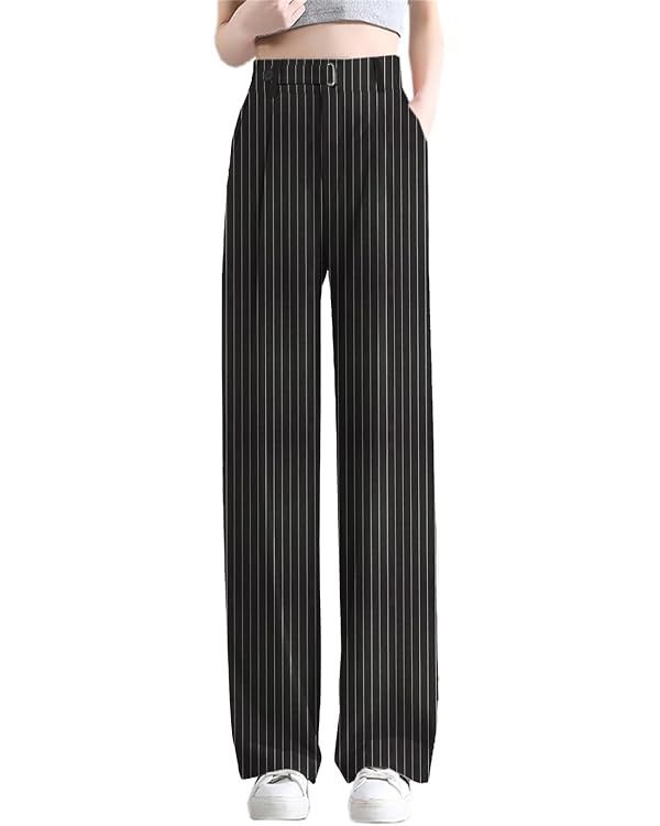 Betusline Women's Wide Leg Pants Business Casual Straight Office Trousers for Women, X-Small-3X-L... | Amazon (US)