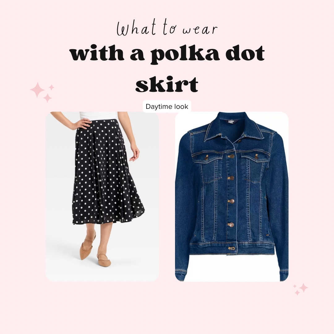 What to wear with a polka dot skirt
Daytime to date night! 

#LTKootd #LTKOver40