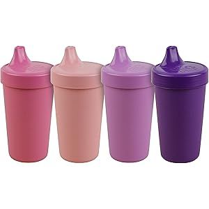 RE-PLAY 4pk - 10 oz. No Spill Sippy Cups for Baby, Toddler, and Child Feeding in Bright Pink, Blu... | Amazon (US)
