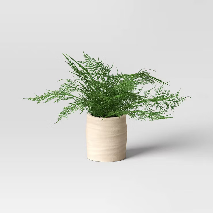 Small Artificial Asparagus Fern Leaf in Pot - Threshold™ | Target