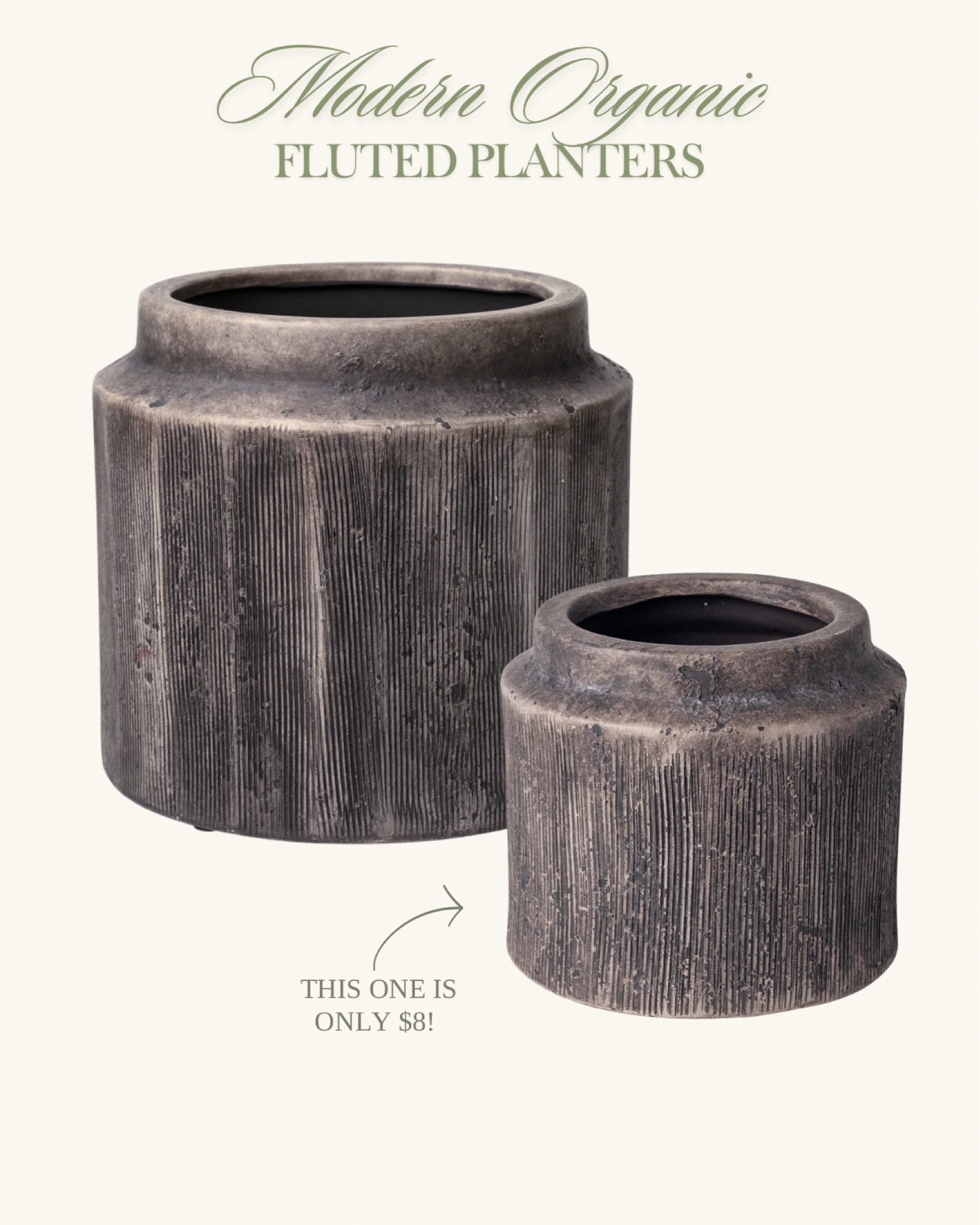 High sell out risk! Super affordable modern organic planters, Walmart home decor find, fluted black vase, plant pot 

#LTKHome #LTKSeasonal #LTKFindsUnder50
