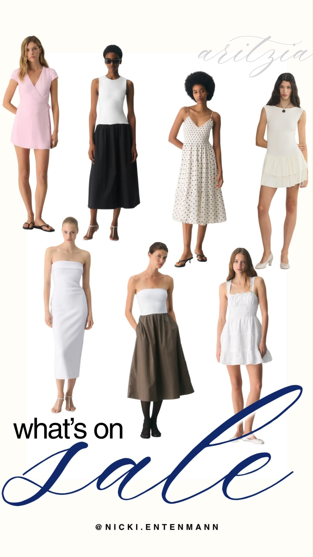 Score incredible deals on effortlessly chic dresses and elevated basics with the Aritzia sale. This curated lineup features gorgeous summer staples, including a light pink wrap mini dress, a strapless white midi dress, and a tiered polka dot midi dress. Refresh your wardrobe with versatile drop-waist silhouettes, smocked mini dresses, and sleek sleeveless styles in a clean palette of white, cream, black, and earthy brown.

#aritzia #aritziahall #salealert #summerdresses #casualchic #everydaylook #streetstyle #outfitinspiration #shoppinghaul #styleonabuget 

 #LTKootd #LTKSaleAlert #LTKTravel