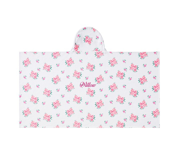 LoveShackFancy Velour Kid Hooded Towel | Pottery Barn Kids