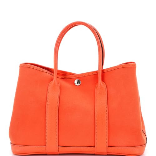 Hermès, Pre-Loved Garden Party Tote Toile and Leather 30, Orange Poppy | Amazon (US)