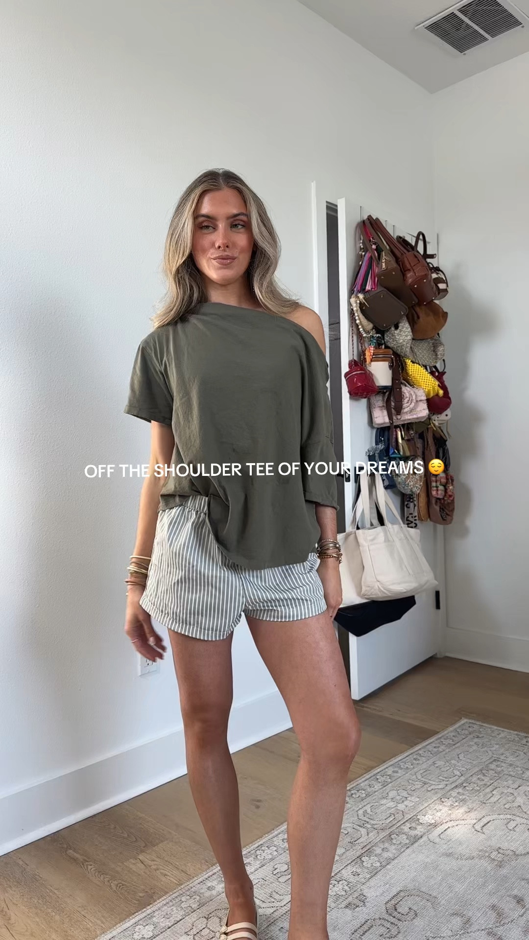 @nuuds  size XS modern twist on a classic tee, the Off The Shoulder T-Shirt is designed to drape effortlessly for a chic, relaxed look. With a neckline that naturally falls off one shoulder or can be worn as a wide boat neck, this top brings an elevated, easygoing vibe to your everyday style. Crafted from soft vintage cotton with cuffed sleeves and a naturally oversized fit, it’s flattering, comfortable, and perfect for tucking into your favorite denim or pairing with relaxed essentials.

#LTKootd #LTKdayinmylife #LTKSeasonal