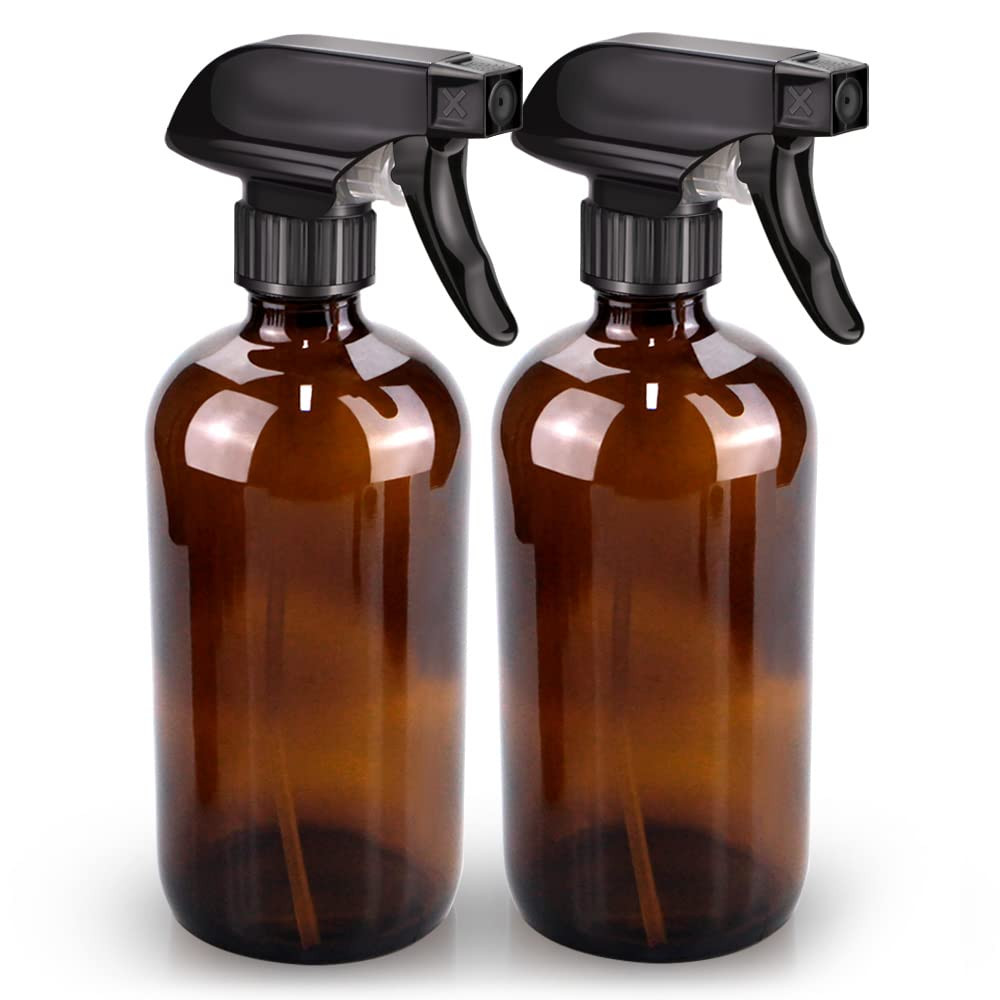 Glass Spray Bottle, Amber Glass Spray Bottle Set & Accessories for Non-toxic Window Cleaners Arom... | Amazon (US)