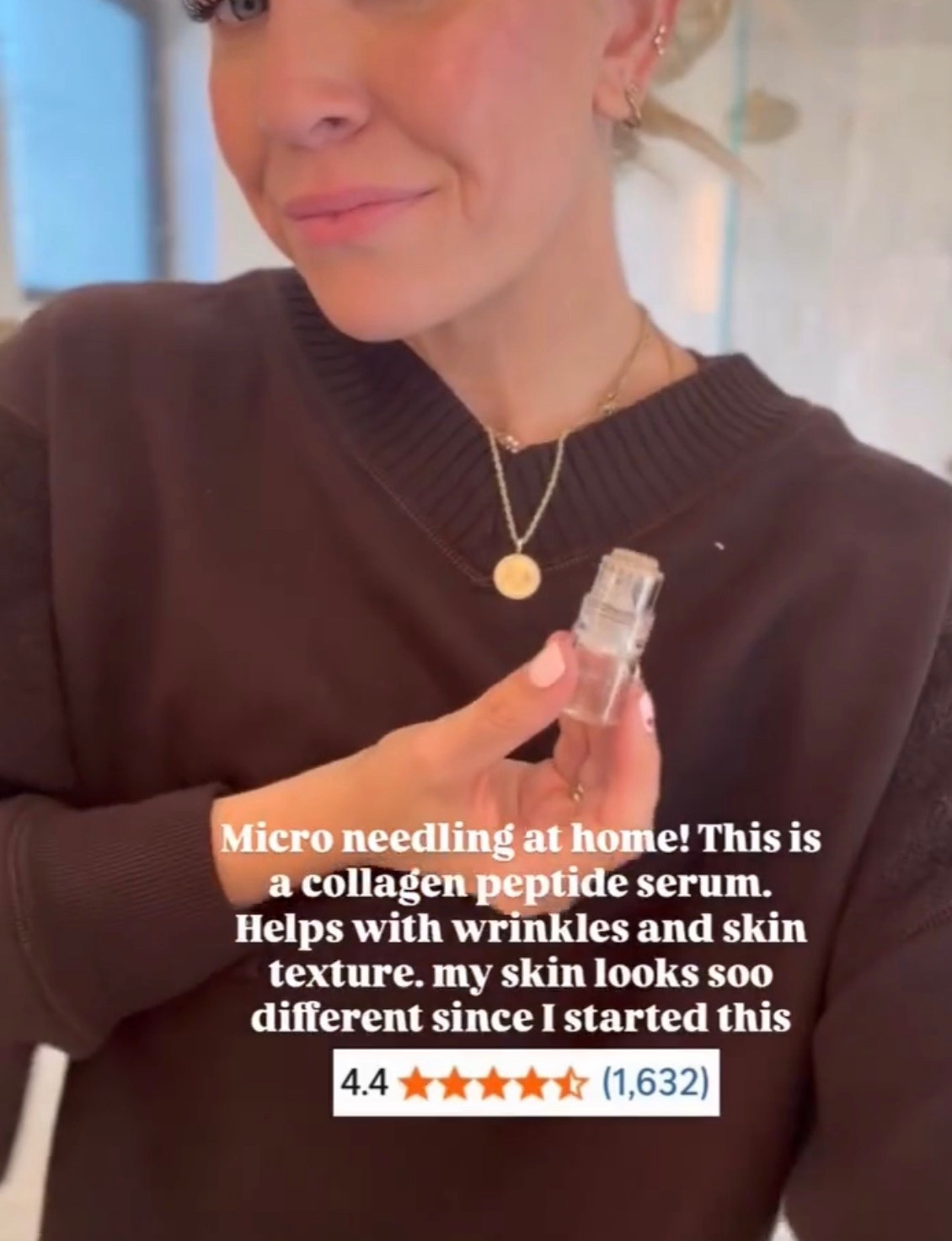Micro needling at home! This is a collagen peptide serum, Helps with wrinkles and skin texture. my skin looks so different since I started this!

#LTKselfcare #LTKBeauty #LTKmorningroutine