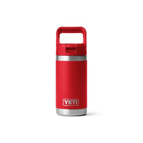 YETI Rambler Jr. 12 oz Kids Bottle, with Straw Cap, Rescue Red | Amazon (US)