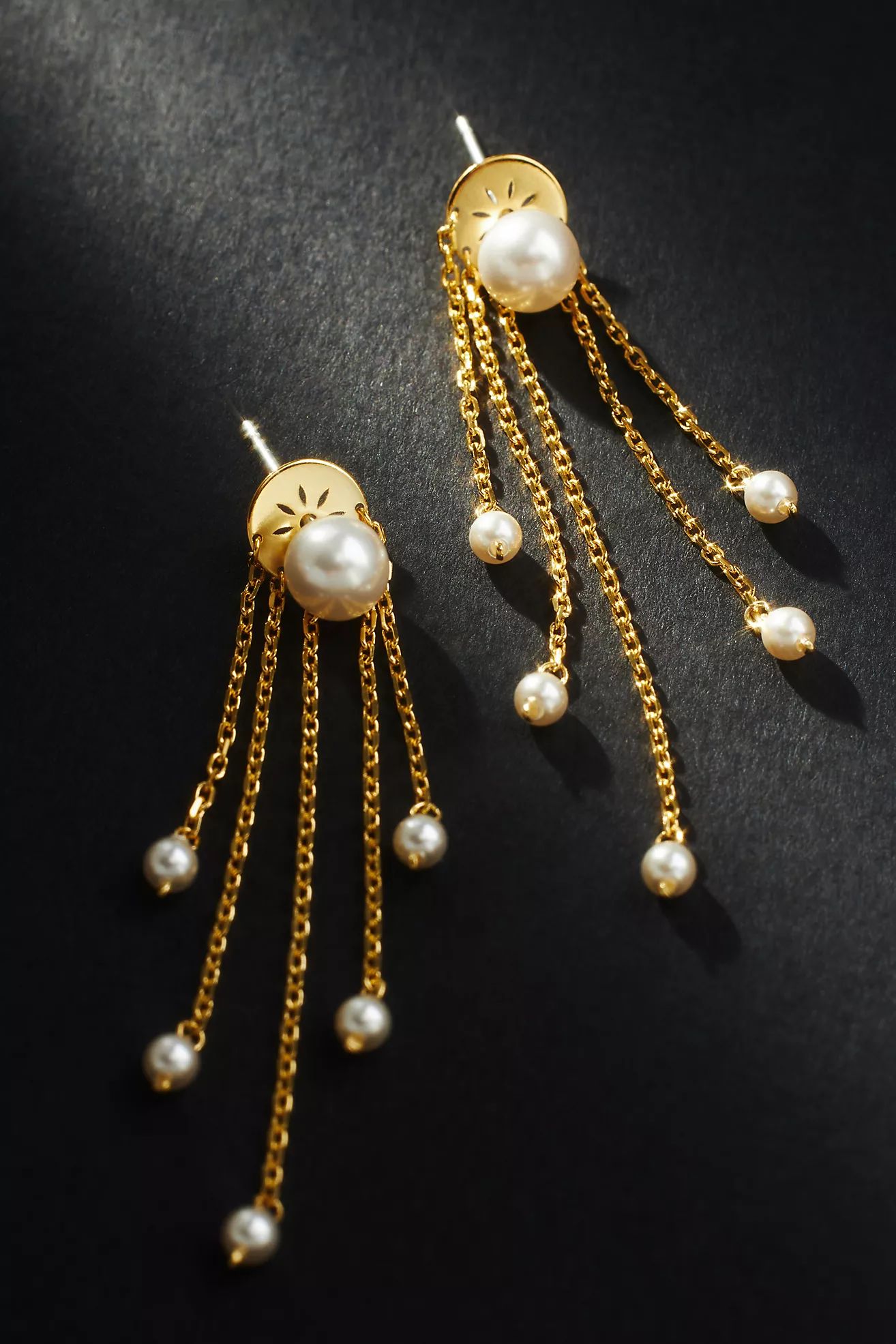 Multi-Strand Pearl Drop Earrings | Anthropologie (US)