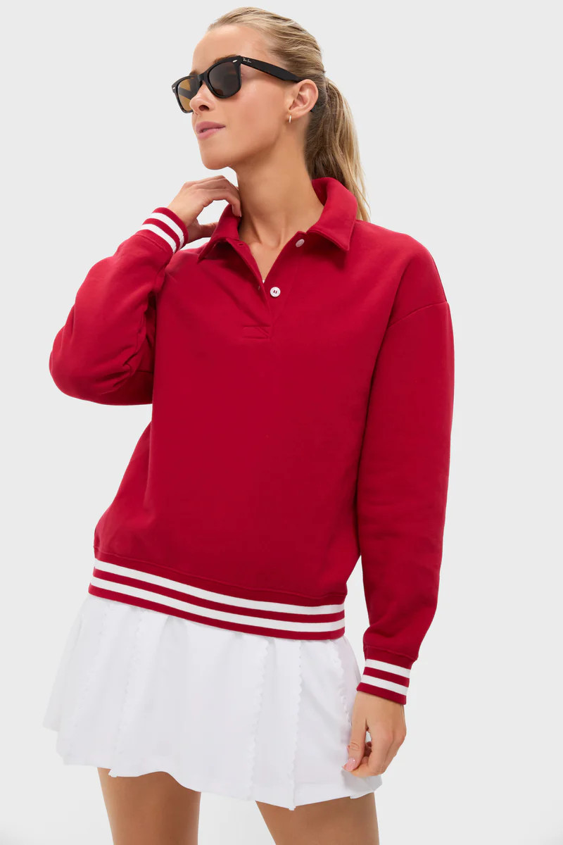 Red 100% Cotton Perry Pullover | Tuckernuck (US)