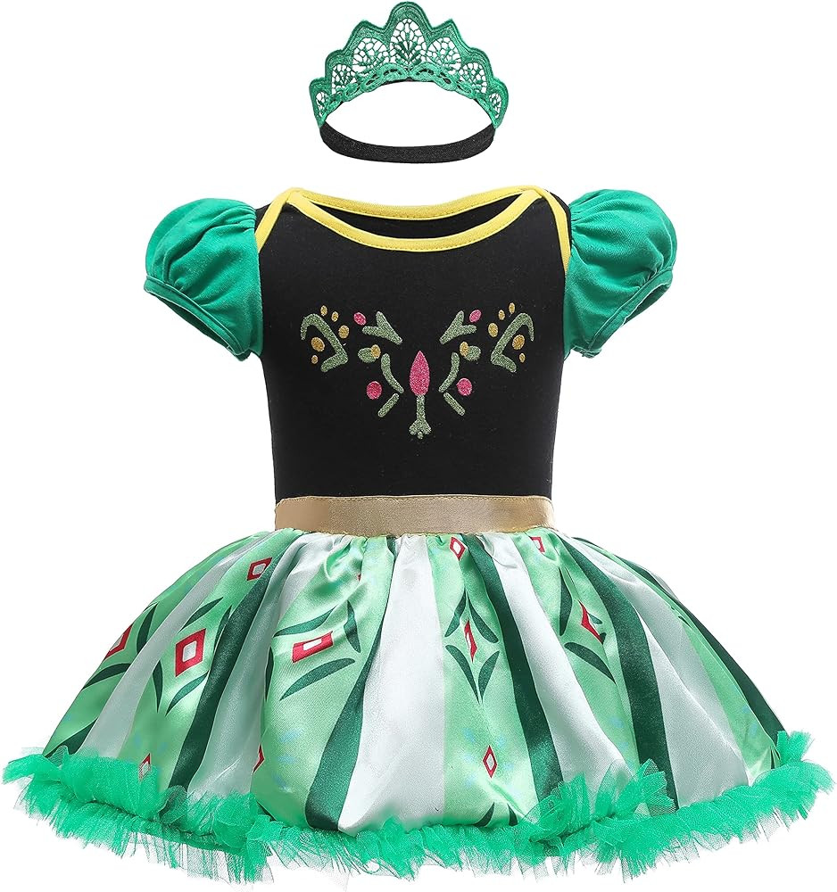 Dressy Daisy Infant Baby Girl Princess Romper Costume Onesie Fancy Dress Bodysuit Halloween Birth... | Amazon (US)