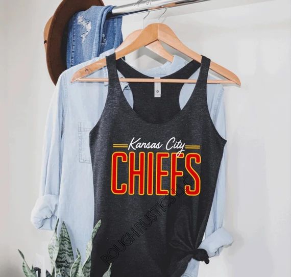 Old school Kansas City Chiefs  Womens Tank Top | Etsy | Etsy (US)
