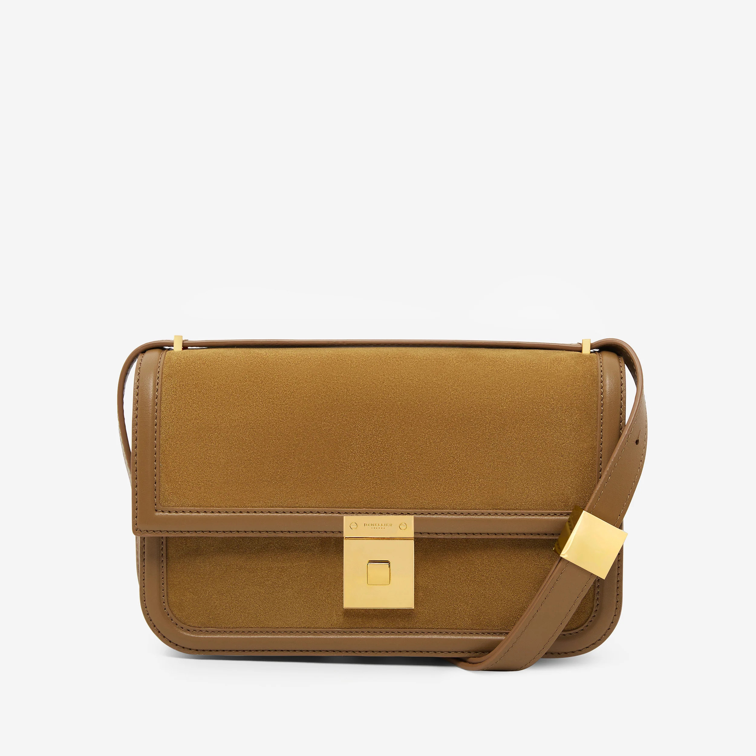 The Paris Crossbody | Caramel Suede & Caramel Smooth | DeMellier | DeMellier
