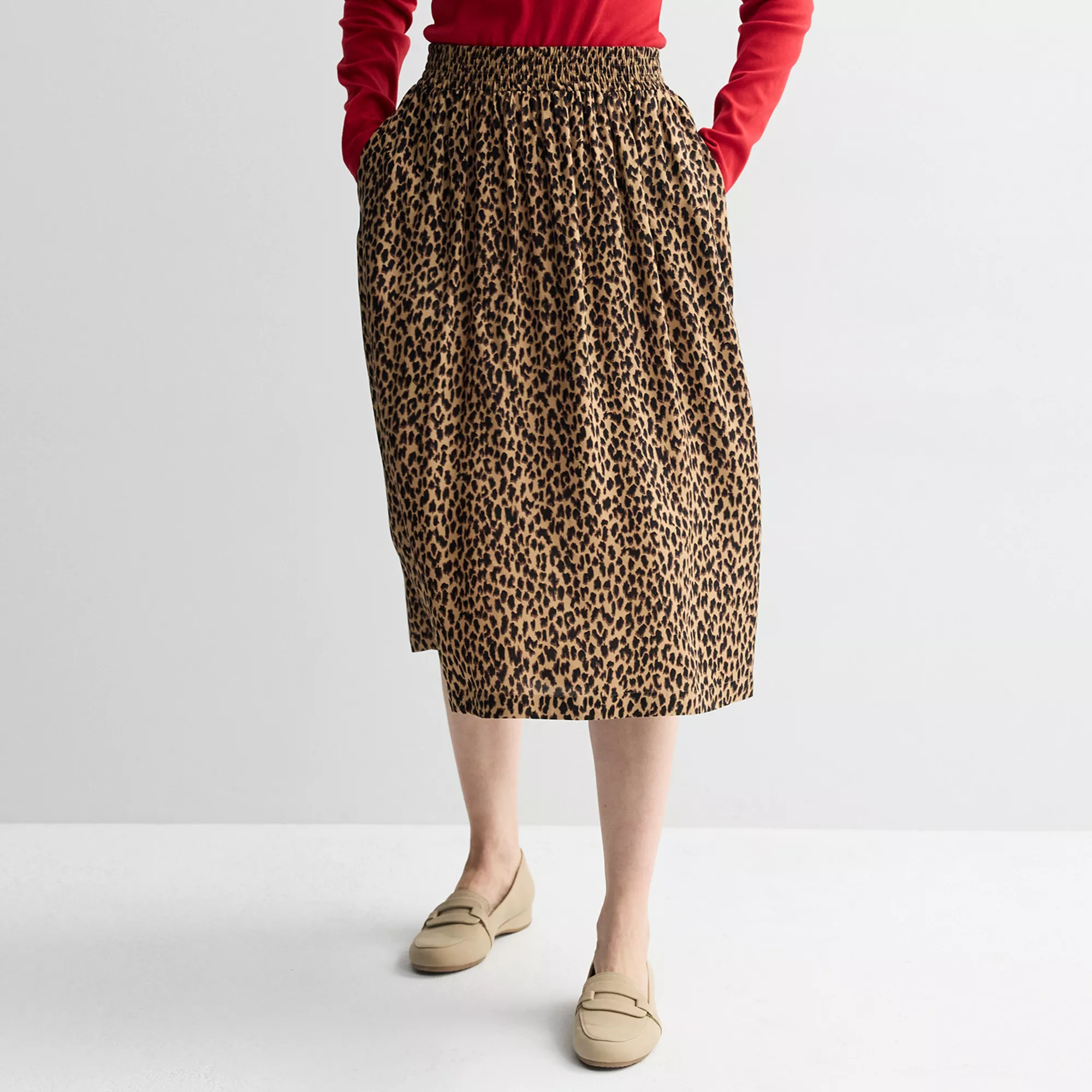 Women's Croft & Barrow® Elastic Waist Midi Skirt | Kohl's