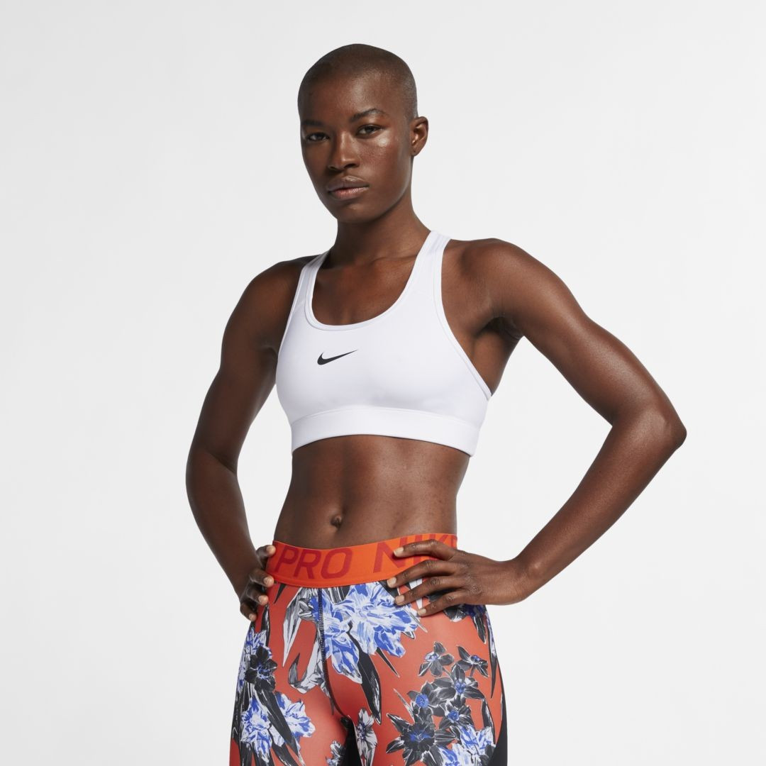 Nike Pro Women's Medium Support Sports Bra (White) - Clearance Sale | Nike (US)