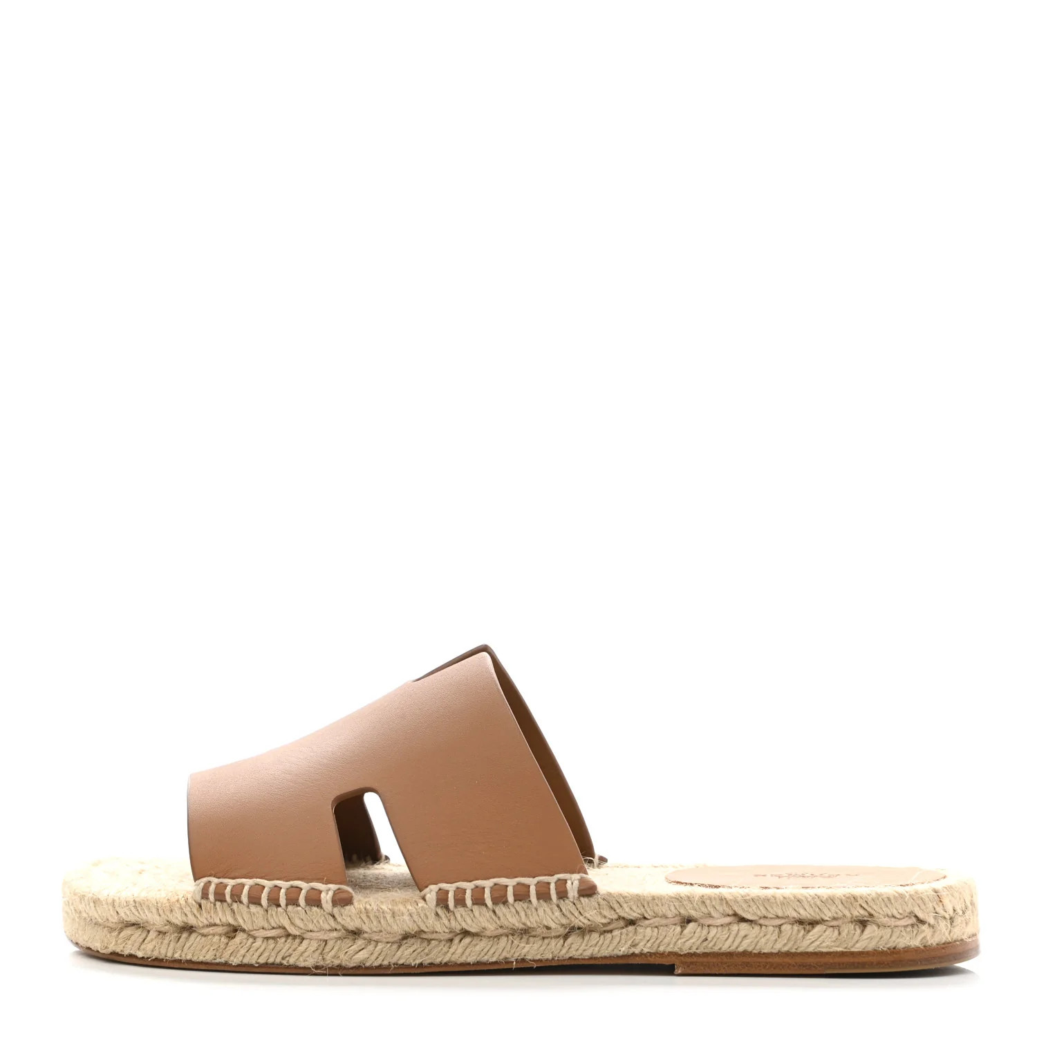 HERMES Calfskin Antigua Espadrille Sandals 39 Naturel Safari | FASHIONPHILE | Fashionphile