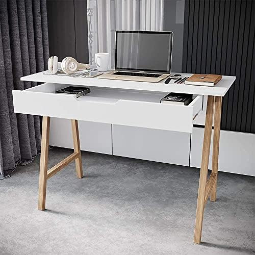 Parma 42 Inch Computer Desk with Drawer - Home and Office Computer Desk, Writing Desk for Small Area | Amazon (US)