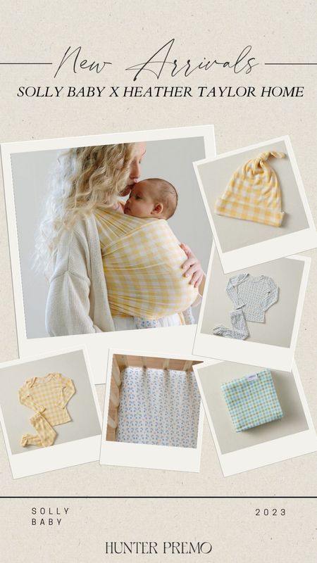 The cutest items from the Solly Baby x Heather Taylor Home collection! Nursery, maternity, baby, toddler