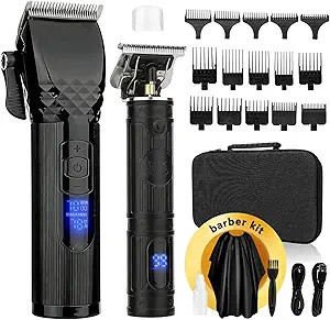 Soonsell Hair Clippers for Men,Professional Barber Clippers and Trimmer Set,Mens Cordless Hair Cl... | Amazon (US)