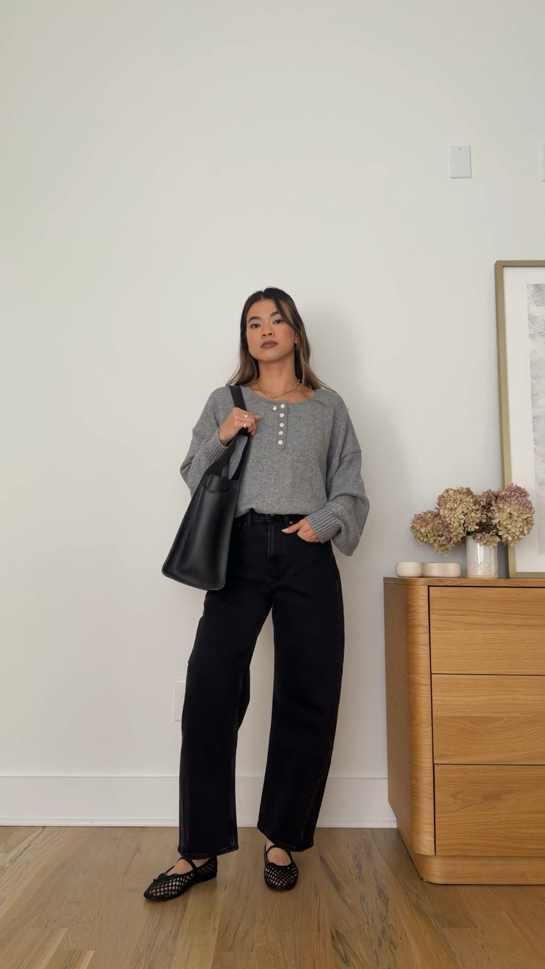 I love this sweater from @abercrombie! #ad #abercrombiepartner
Use my Abercrombie stackable discount code AFCHLOE for an additional 15% off. Be sure to shop the Abercrombie denim sale 25-50% off all jeans & 20% off almost everything else now until Aug 10th!

Sizing info:
-Abercrombie High Rise barrel Jean (Size 24 Short in Black)
-Abercrombie Merino Wool-Blend Henley Sweater (Size Small in Heather Grey)


Petite style, petite fashion, mom outfit, mom style, petite pants, petite outfit ideas, petite outfits, best pants for petite, petite barrel pants, spring style, spring outfits, vacation outfits, summer outfits, fall pants, autumn top, petite fall outfits, abercrombie pants, fall sale, Abercrombie sale, sale, fall cardigan, barrel jeans, petite barrle jeans

Denim Promo: *Offer valid online only August 5, 2026 to August 10, 2026 in US/CA. Excludes clearance. Online price reflects discount.
Extra 20% Off: *Offer valid in stores and online August 5, 2026 to August 10, 2026 in US/CA. Exclusions apply as indicated. Online price reflects discount.
Promo Code: *Use code AFCHLOE to get an additional 15% off almost everything in stores and online at checkout from August 5, 2026 to August 10, 2026 in US/CA. Exclusions apply. See details online.

#LTKootd #LTKSaleAlert #LTKWorkwear