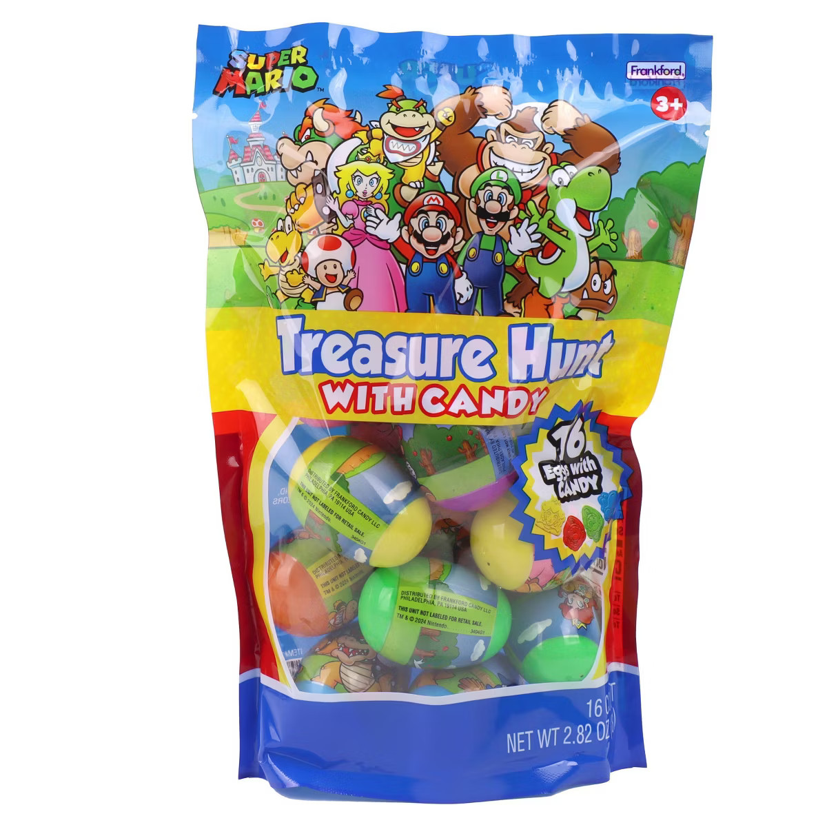 Super Mario Easter Treasure Egg Hunt - 16ct/2.82oz | Target