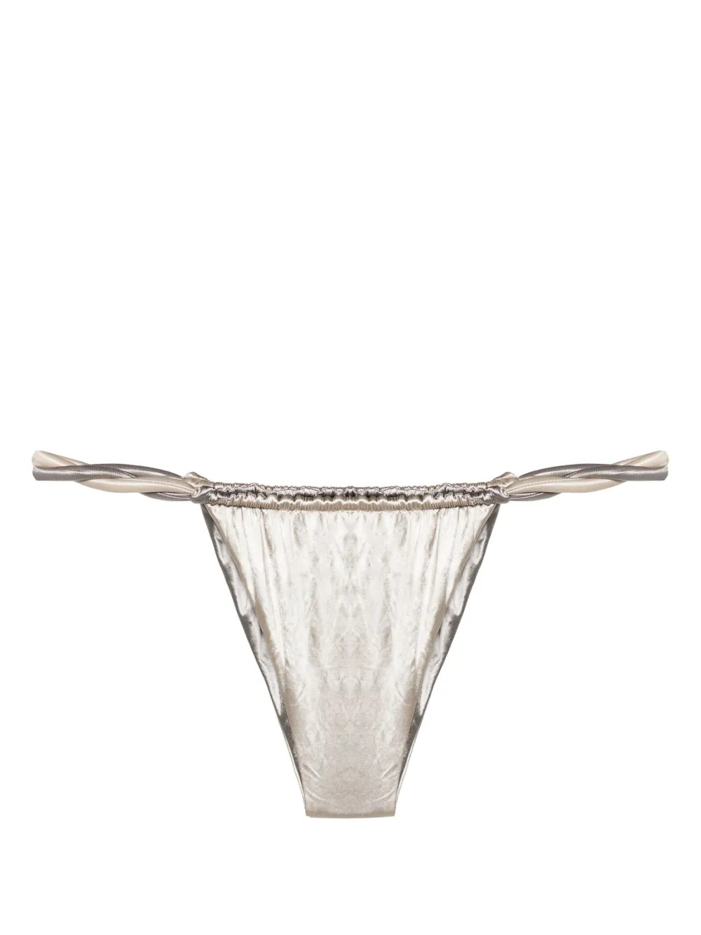 Isa Boulder rope-detail Reversible Bikini Bottoms | Silver | FARFETCH | Farfetch Global