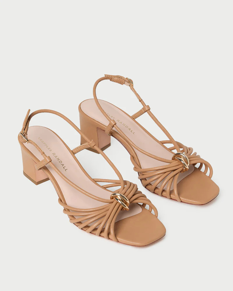 Minna Dune Leather Heeled Sandal | Loeffler Randall