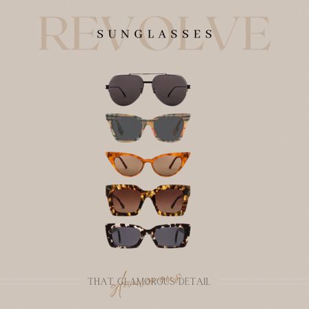 Revolve Sunnies that will create any show stopping outfit. 

#revolve #sunglasses #cateye #aviators #Burberry #musthaves 

#LTKGiftGuide #LTKbeauty #LTKitbag